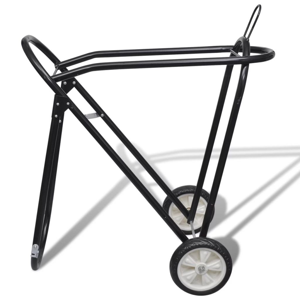 Metal Foldable Saddle Rack with Wheels
